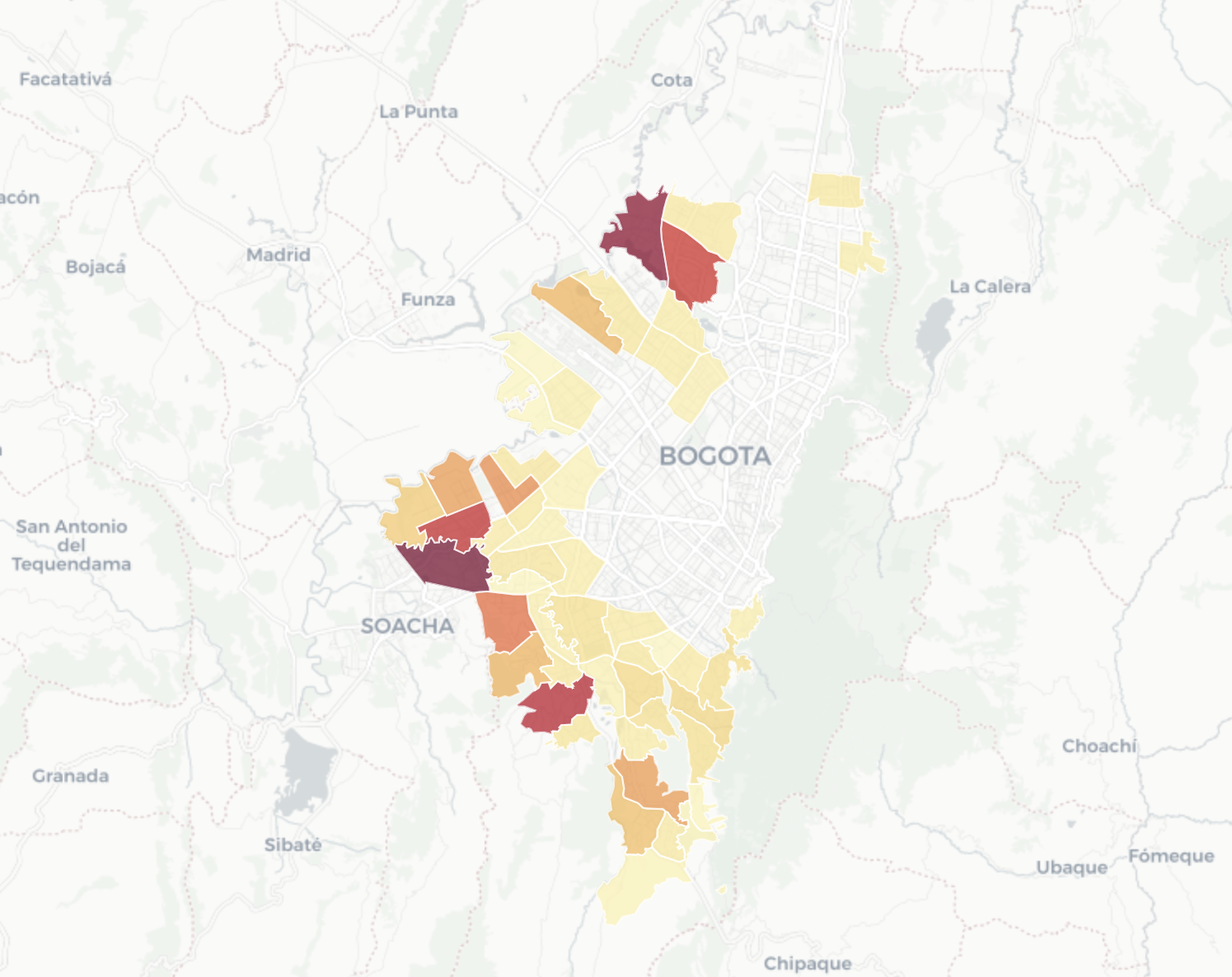 Prioritization dashboard for youth programs in Bogota preview